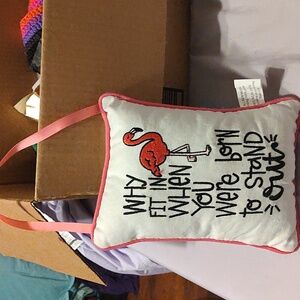 Hanging Inspirational Quote Pillow